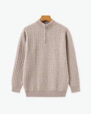 Wool Woven Half Zip