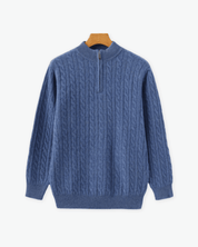 Wool Woven Half Zip