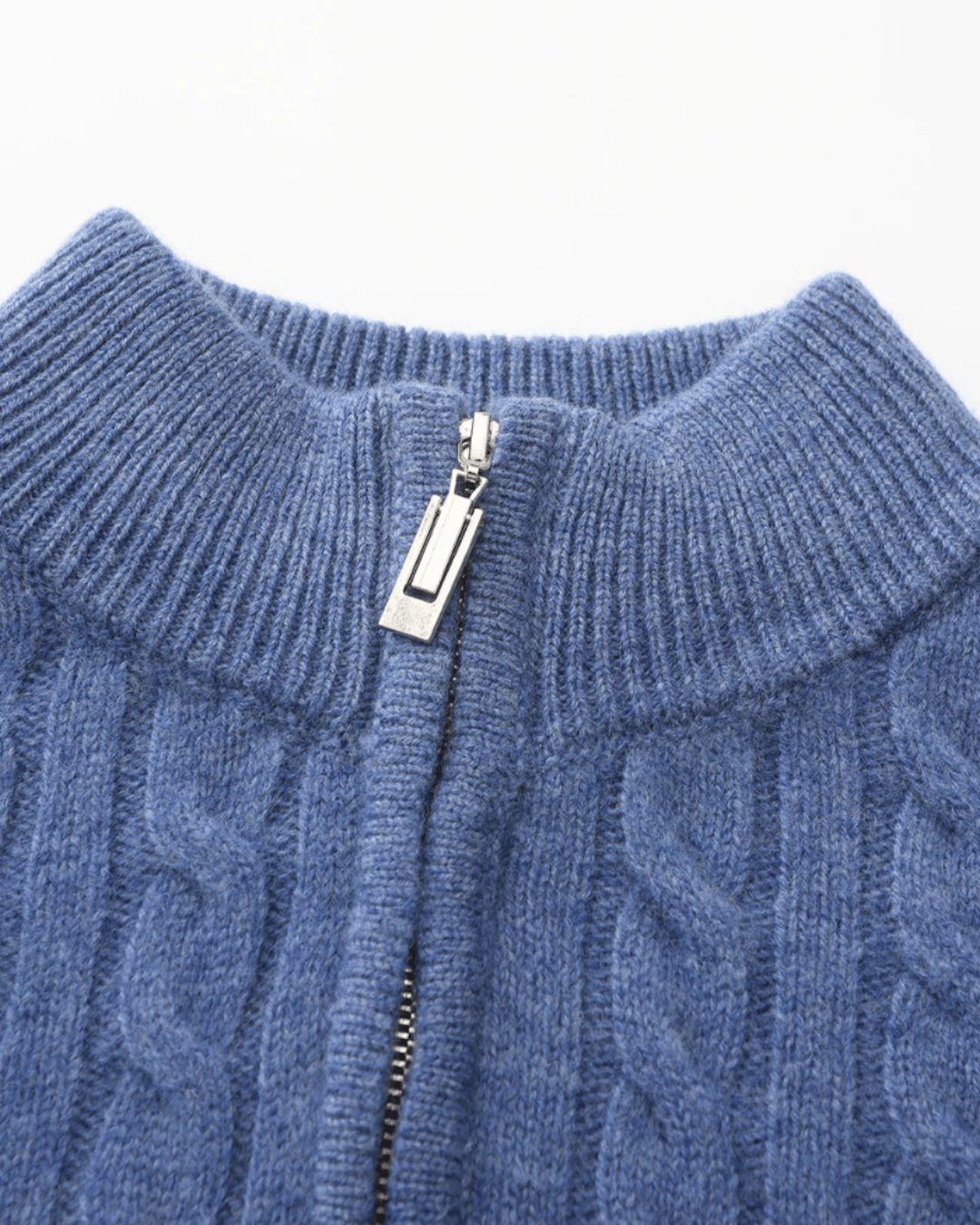 100% Cashmere Woven Half Zip