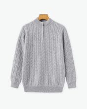 Wool Woven Half Zip