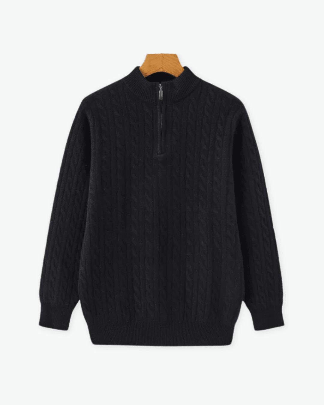 Wool Woven Half Zip