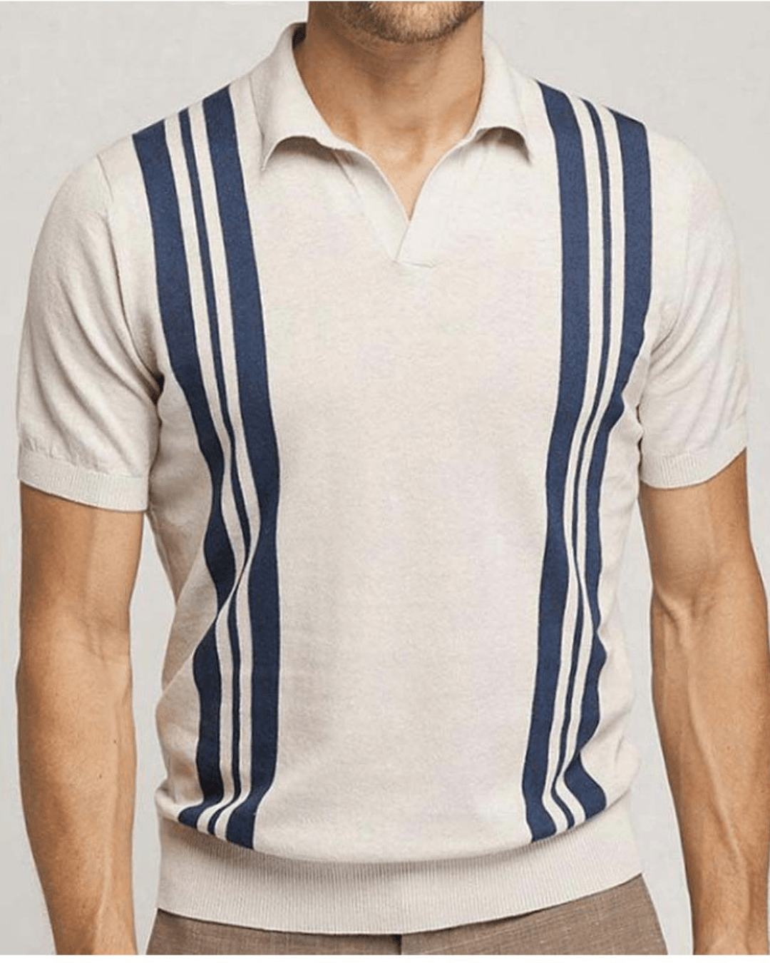 Seychellen - Apricot Striped Polo