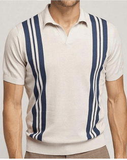 Seychellen - Apricot Striped Polo