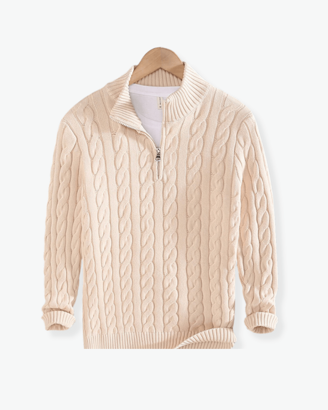 Claudio Cable Knit Quarter-Zip