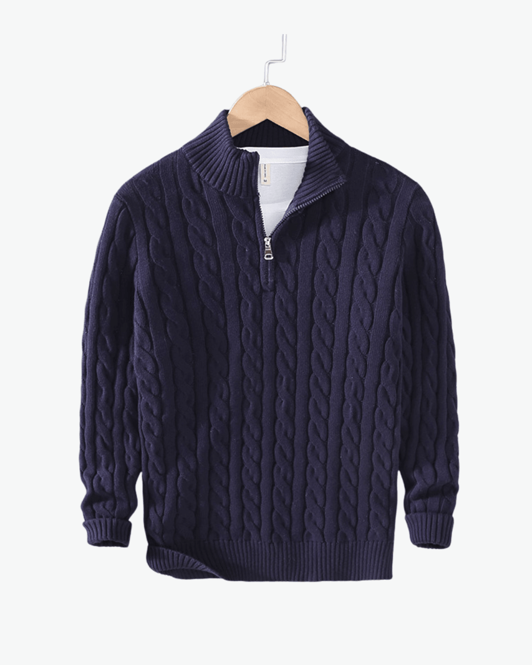 Claudio Cable Knit Quarter-Zip