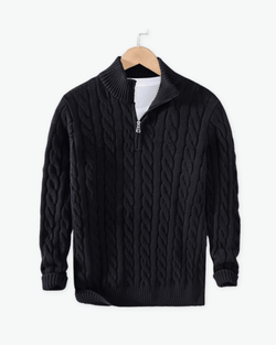 Claudio Cable Knit Quarter-Zip