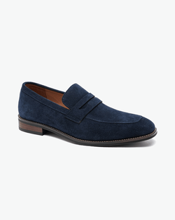 Old Money Suede Penny Loafers