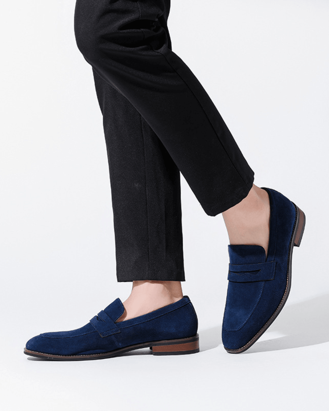 Old Money Suede Penny Loafers