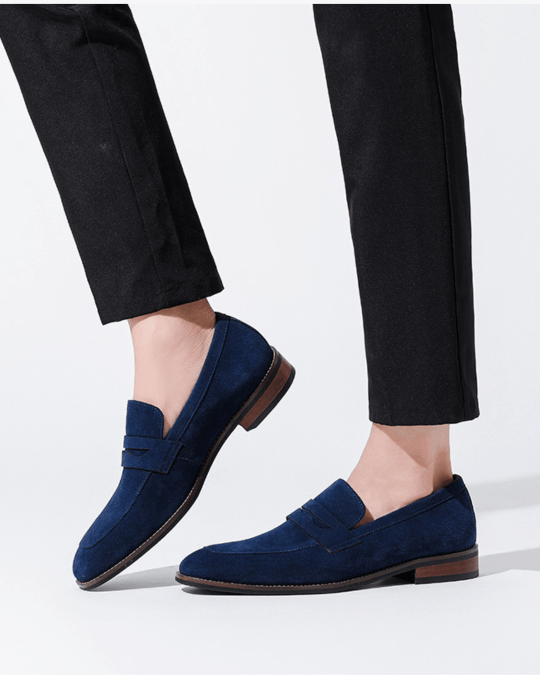 Old Money Suede Penny Loafers