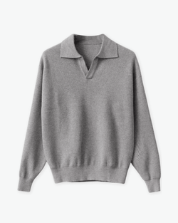 V-Neck Polo Sweater