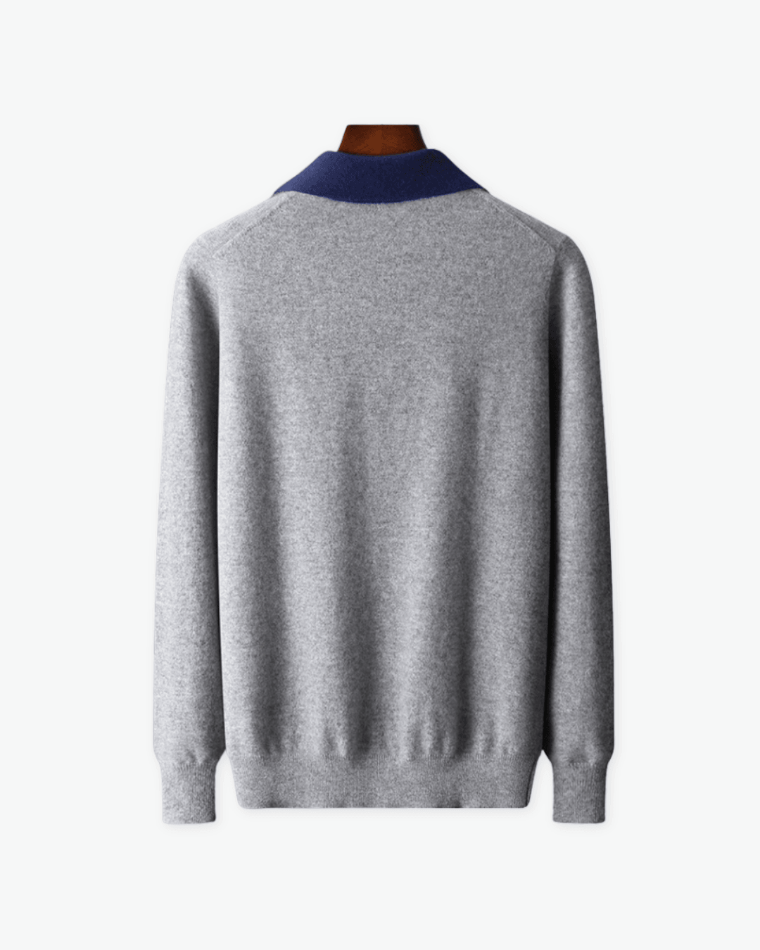 100% Cashmere Polo Zip Up